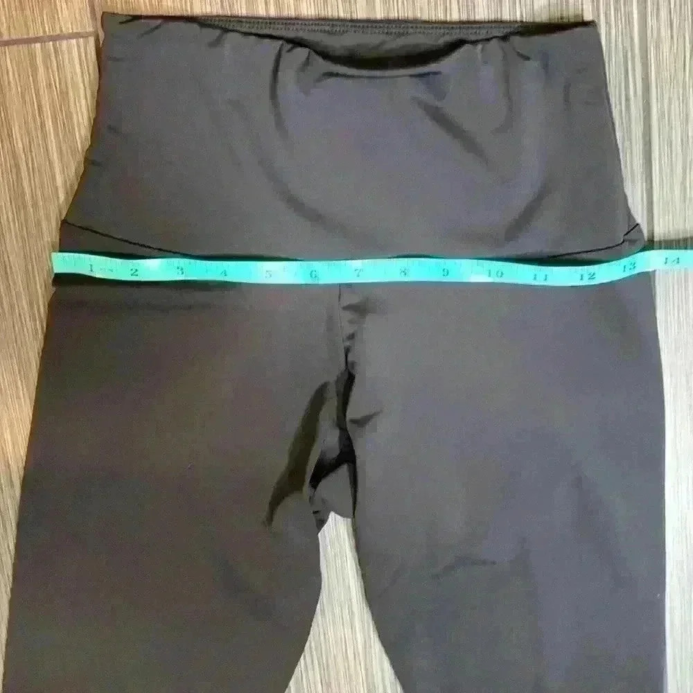 Onzie Black High Rise Yoga Stretch Skinny Leg Pull On Leggings Size S/M - Picture 3 of 7